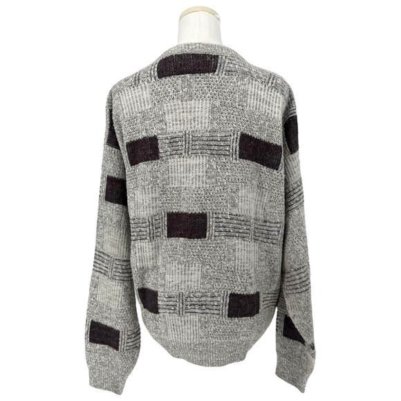 Vintage 1990s Lavane New York Chunky Knit Sweater Made in USA Men's M Winter - Picture 3 of 5